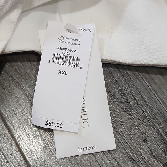 NWT Banana Republic White Linen Cropped Halter Top Vest - Picture 4 of 5